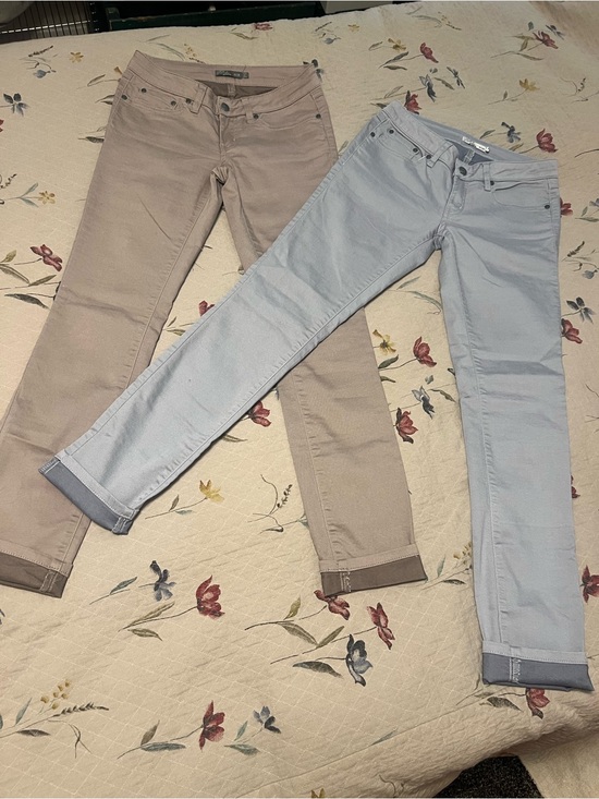 Prana Denim - Prana Skinny Jeans in Light Blue and Beige Taupe